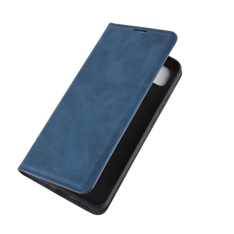 For Xiaomi Redmi 9C Retro-skin Business Magnetic Suction Leather Case with Holder & Card Slots & Wallet
