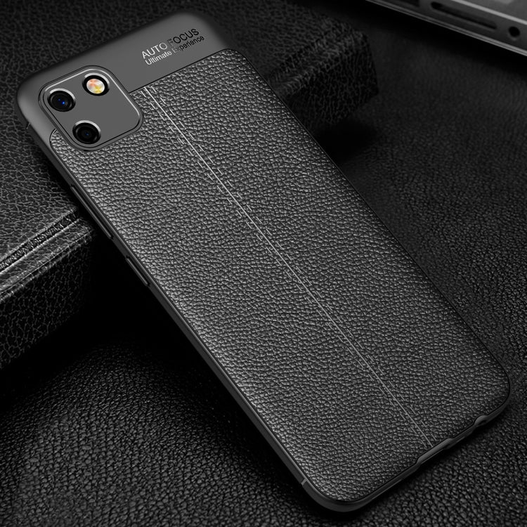 For OPPO Realme C11 Litchi Texture TPU Shockproof Case