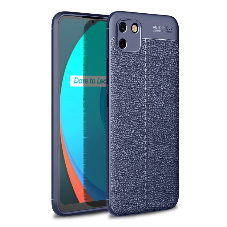 For OPPO Realme C11 Litchi Texture TPU Shockproof Case