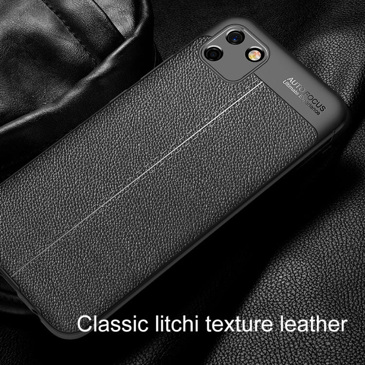 For OPPO Realme C11 Litchi Texture TPU Shockproof Case