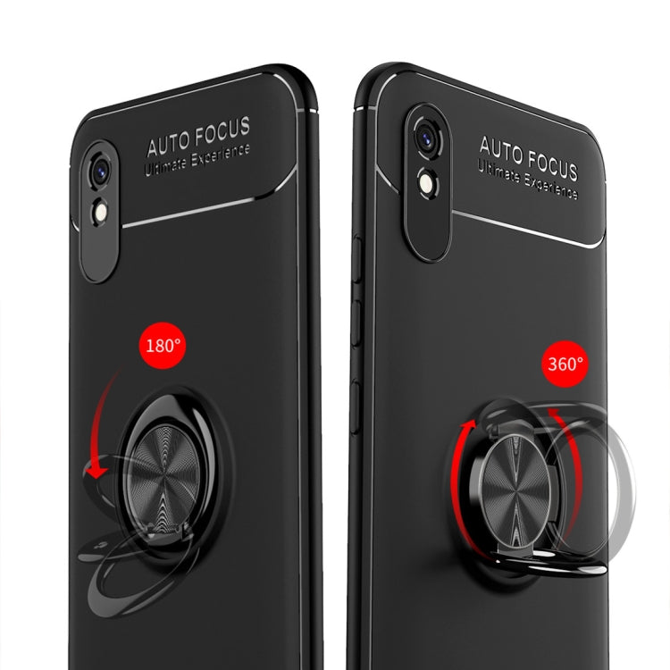 For Xiaomi Redmi 9A Metal Ring Holder 360 Degree Rotating TPU Case