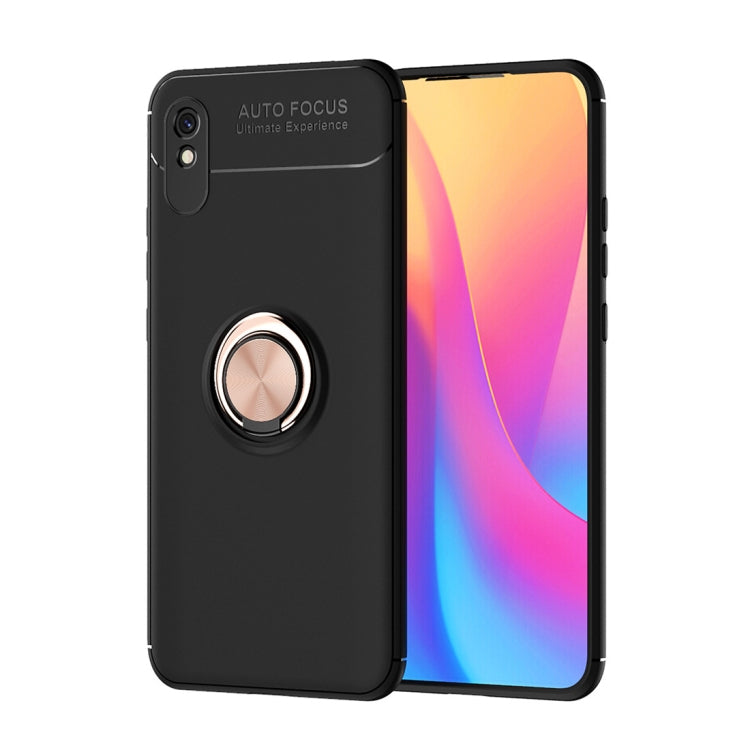 For Xiaomi Redmi 9A Metal Ring Holder 360 Degree Rotating TPU Case