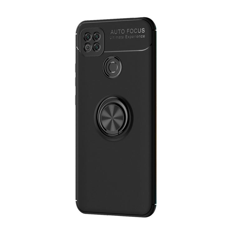 For Xiaomi Redmi 9C Metal Ring Holder 360 Degree Rotating TPU Case