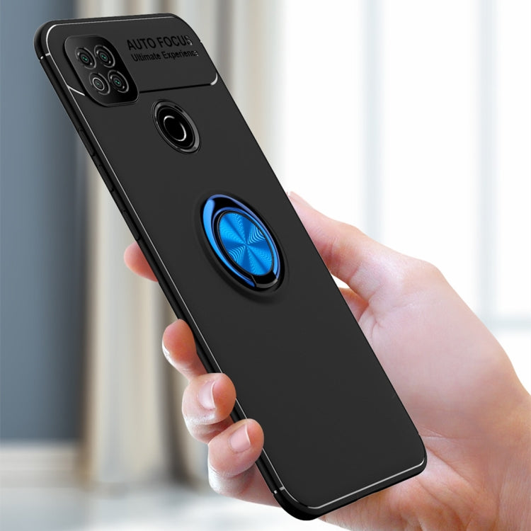 For Xiaomi Redmi 9C Metal Ring Holder 360 Degree Rotating TPU Case