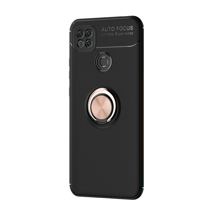 For Xiaomi Redmi 9C Metal Ring Holder 360 Degree Rotating TPU Case