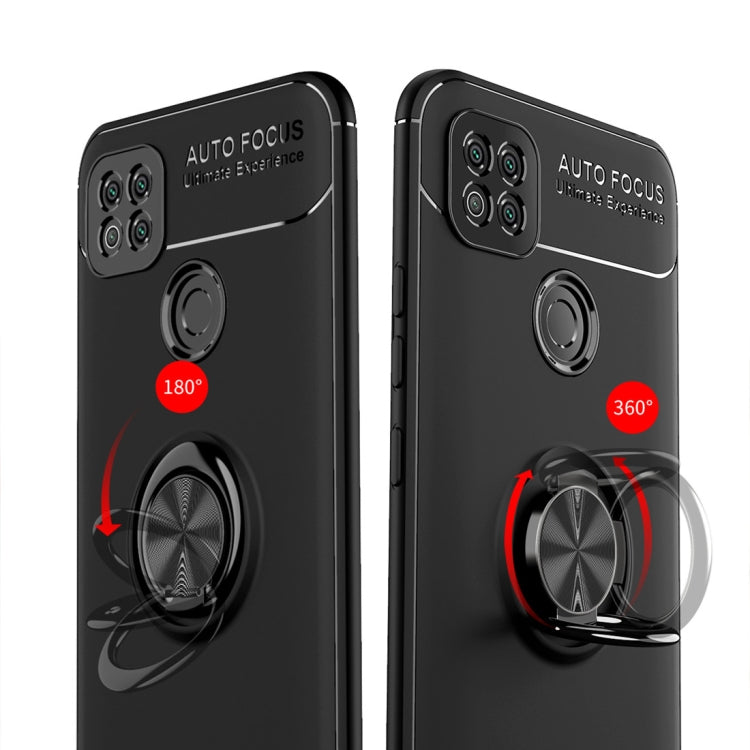 For Xiaomi Redmi 9C Metal Ring Holder 360 Degree Rotating TPU Case