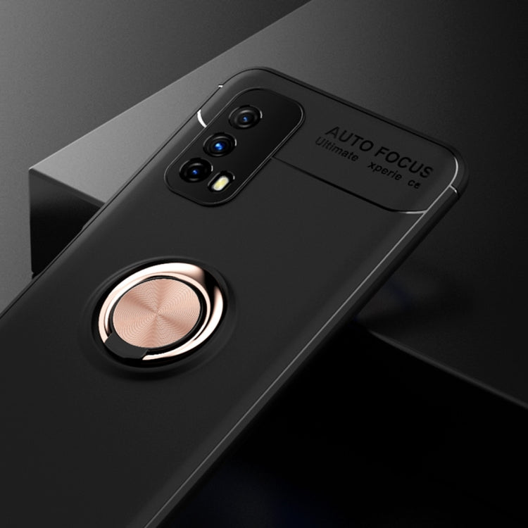 For VIVO IQOO Z1X Metal Ring Holder 360 Degree Rotating TPU Case