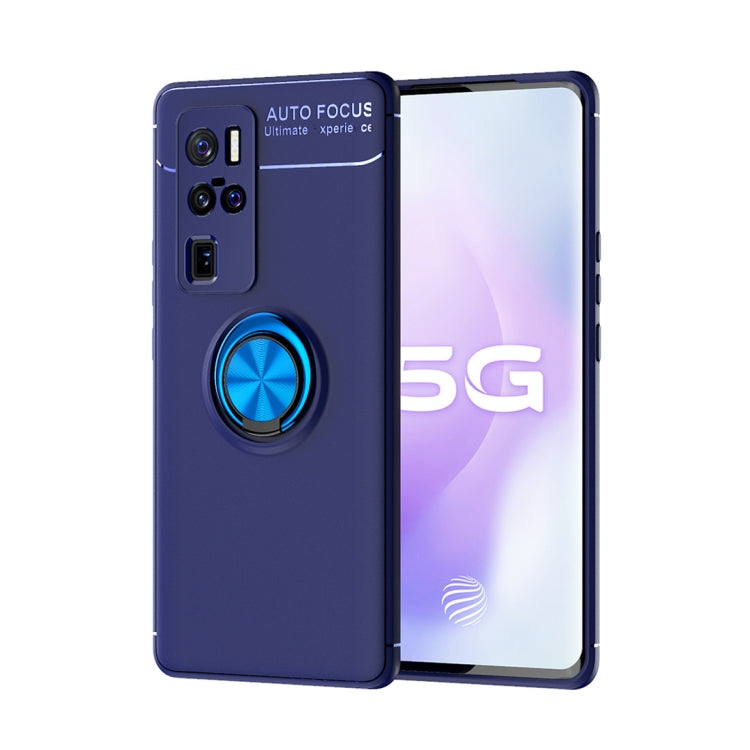 For VIVO X50 Pro+ Metal Ring Holder 360 Degree Rotating TPU Case