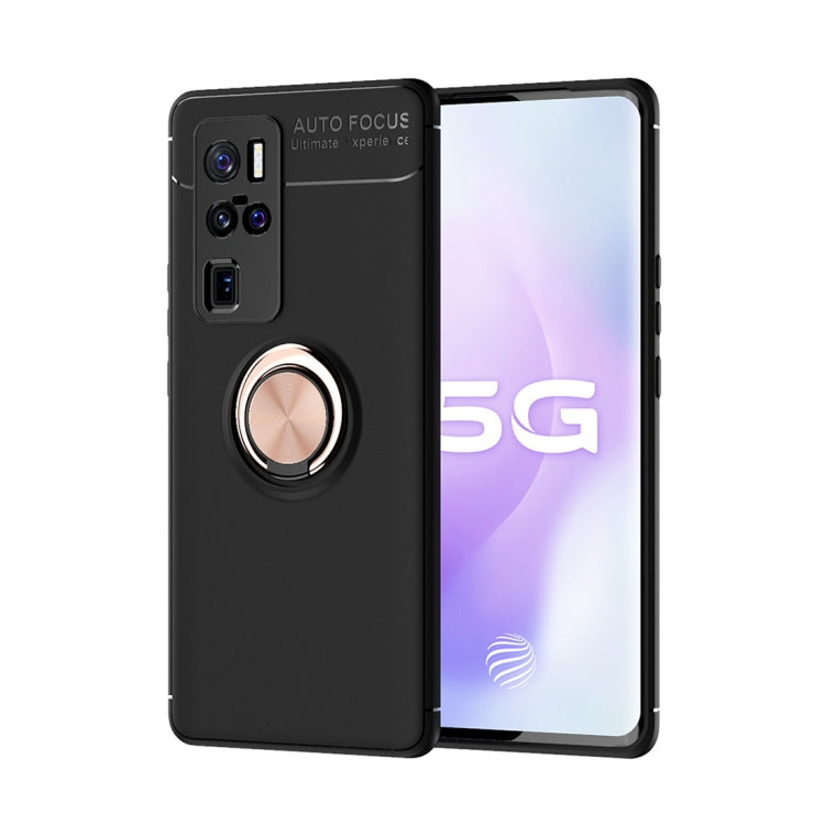 For VIVO X50 Pro+ Metal Ring Holder 360 Degree Rotating TPU Case