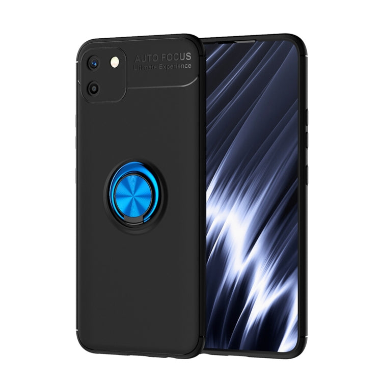 For OPPO Realme C11 Metal Ring Holder 360 Degree Rotating TPU Case