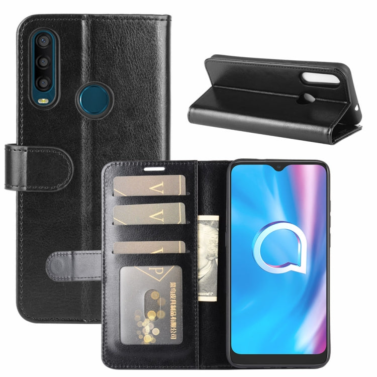 For Alcatel 1SE 2020 R64 Texture Single Horizontal Flip Protective Case with Holder & Card Slots & Wallet& Photo Frame