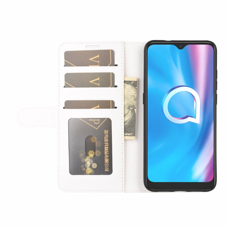For Alcatel 1SE 2020 R64 Texture Single Horizontal Flip Protective Case with Holder & Card Slots & Wallet& Photo Frame