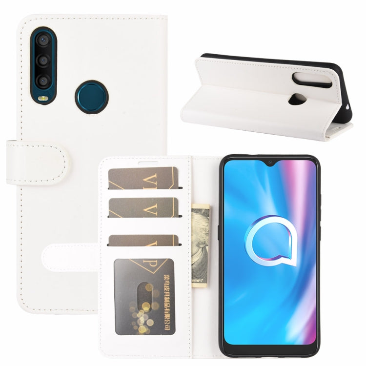 For Alcatel 1SE 2020 R64 Texture Single Horizontal Flip Protective Case with Holder & Card Slots & Wallet& Photo Frame