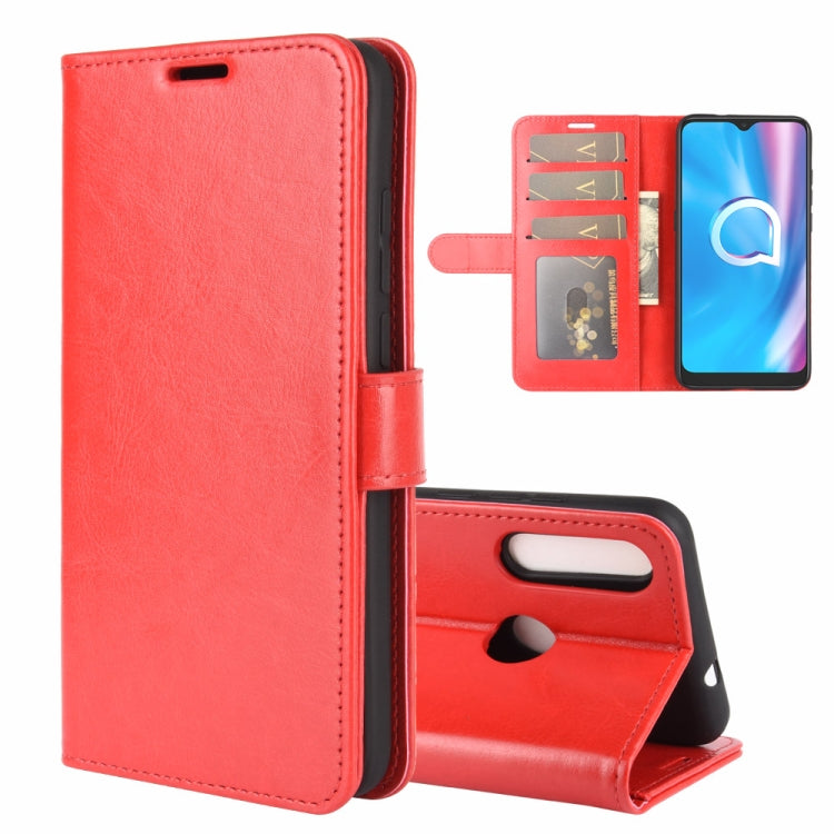 For Alcatel 1SE 2020 R64 Texture Single Horizontal Flip Protective Case with Holder & Card Slots & Wallet& Photo Frame
