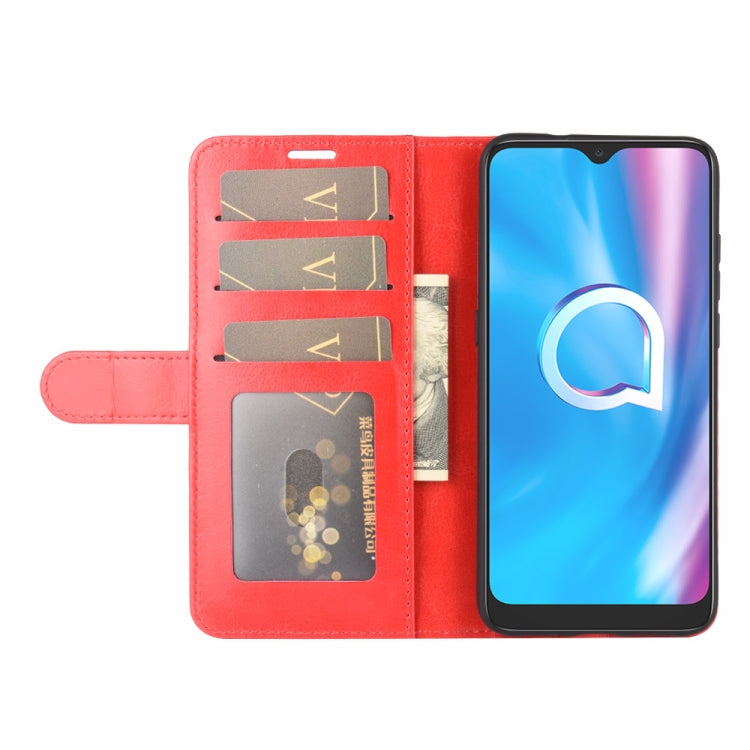 For Alcatel 1SE 2020 R64 Texture Single Horizontal Flip Protective Case with Holder & Card Slots & Wallet& Photo Frame