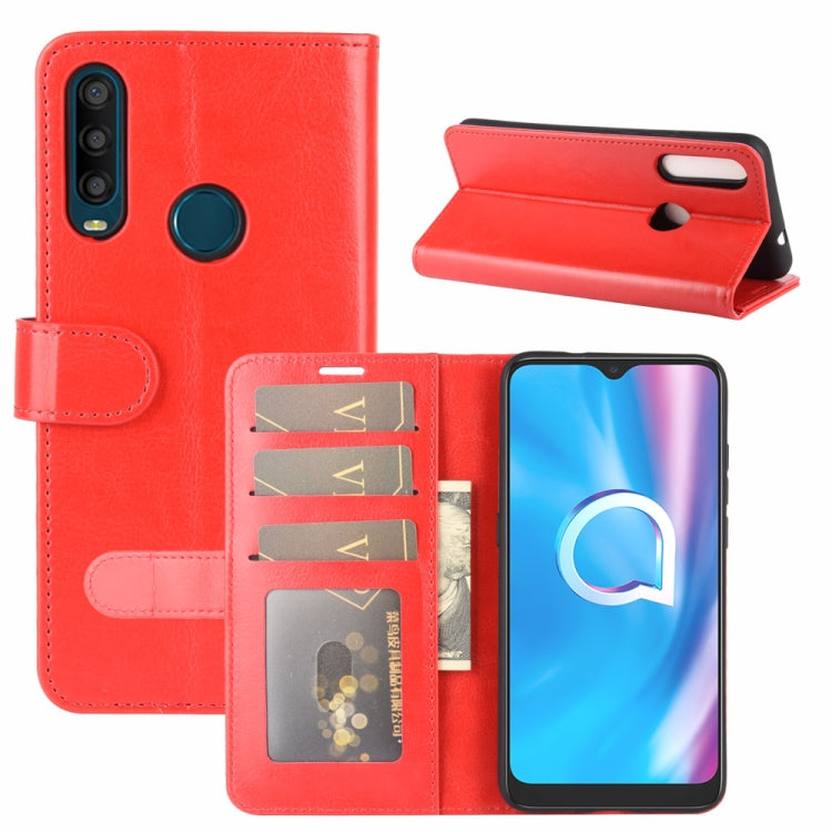 For Alcatel 1SE 2020 R64 Texture Single Horizontal Flip Protective Case with Holder & Card Slots & Wallet& Photo Frame