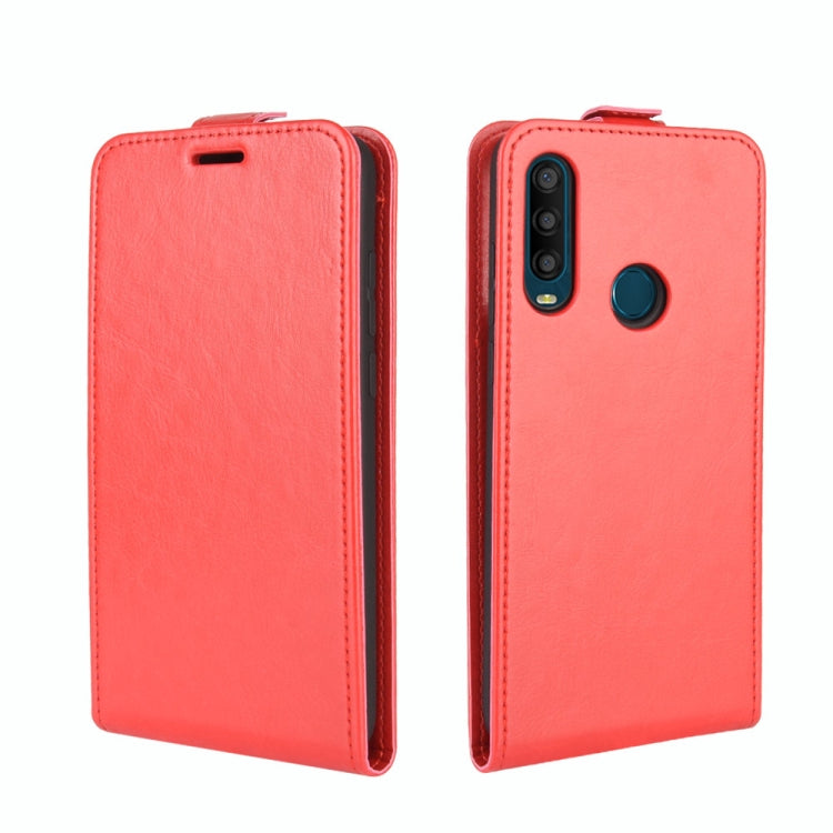 For Alcatel 1SE 2020 R64 Texture Single Vertical Flip Leather Protective Case with Card Slots & Photo Frame