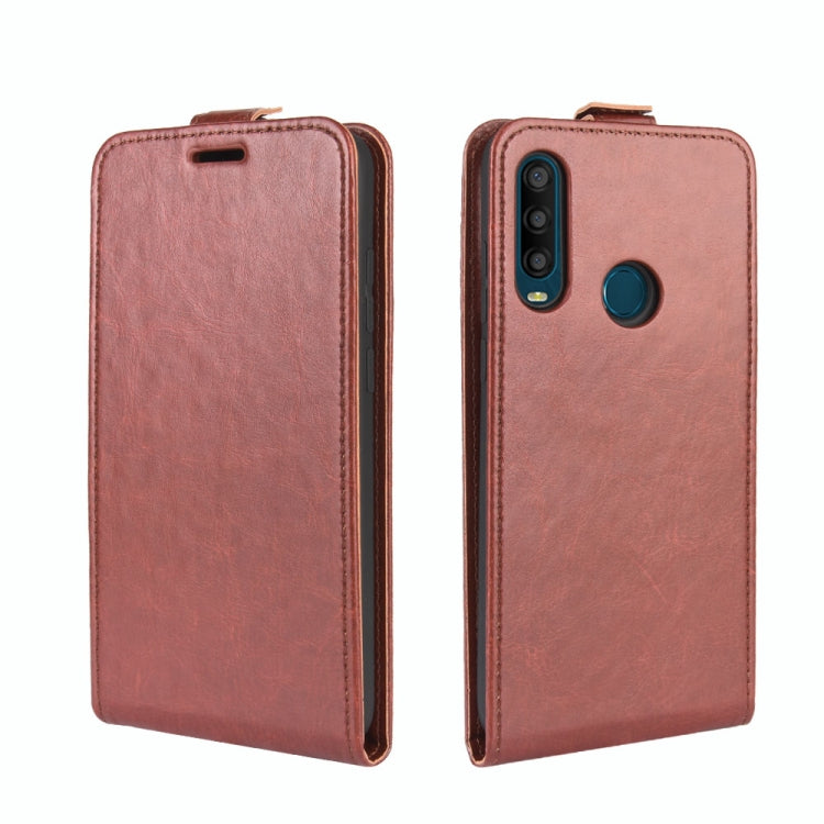 For Alcatel 1SE 2020 R64 Texture Single Vertical Flip Leather Protective Case with Card Slots & Photo Frame