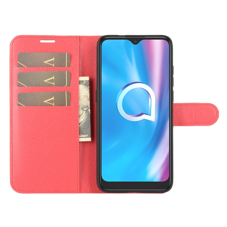 For Alcatel 1SE 2020 Litchi Texture Horizontal Flip Protective Case with Holder & Card Slots & Wallet
