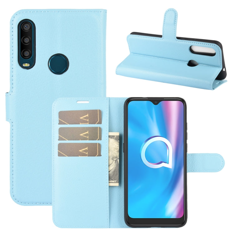 For Alcatel 1SE 2020 Litchi Texture Horizontal Flip Protective Case with Holder & Card Slots & Wallet