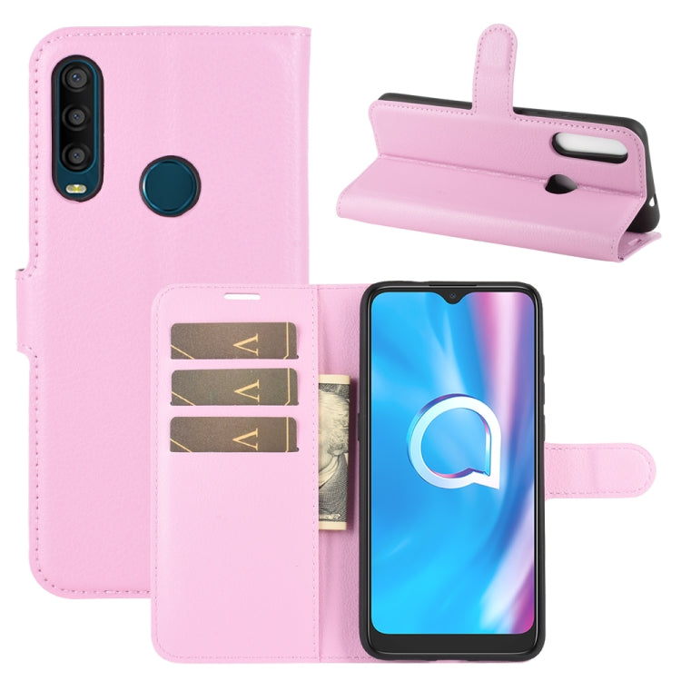 For Alcatel 1SE 2020 Litchi Texture Horizontal Flip Protective Case with Holder & Card Slots & Wallet