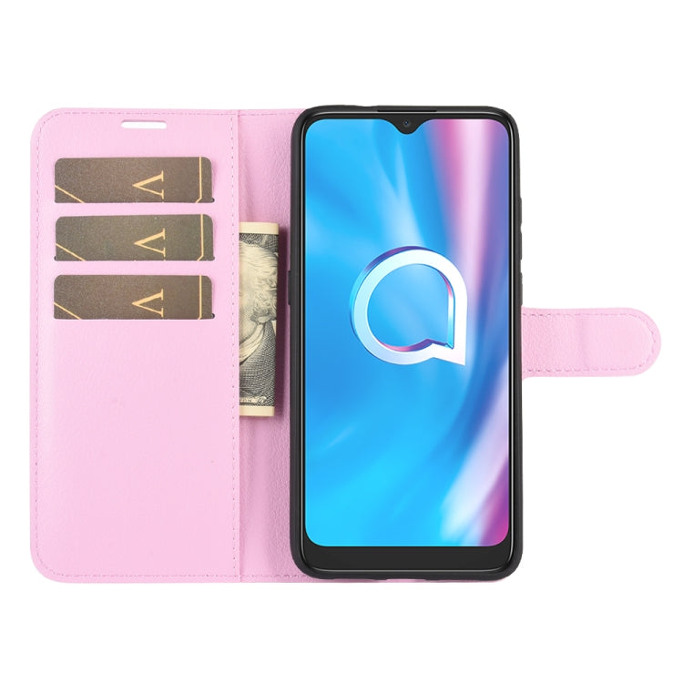 For Alcatel 1SE 2020 Litchi Texture Horizontal Flip Protective Case with Holder & Card Slots & Wallet