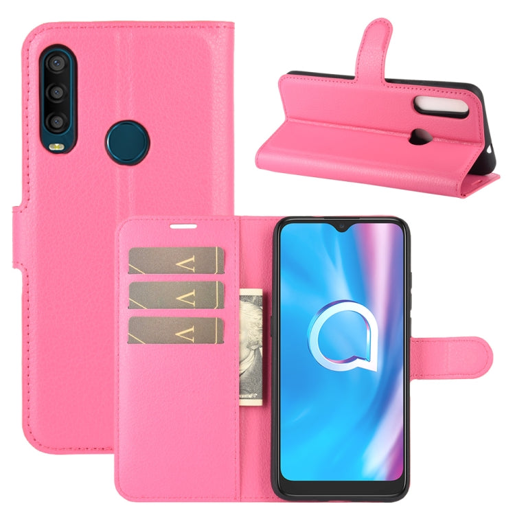 For Alcatel 1SE 2020 Litchi Texture Horizontal Flip Protective Case with Holder & Card Slots & Wallet