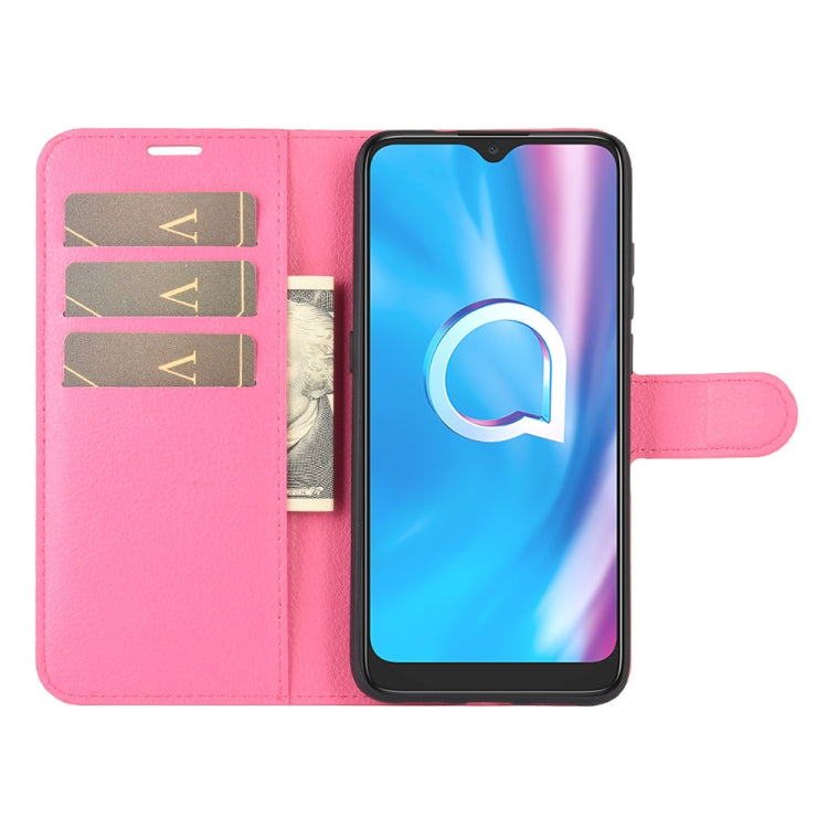 For Alcatel 1SE 2020 Litchi Texture Horizontal Flip Protective Case with Holder & Card Slots & Wallet