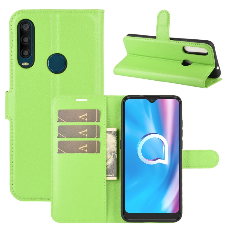 For Alcatel 1SE 2020 Litchi Texture Horizontal Flip Protective Case with Holder & Card Slots & Wallet