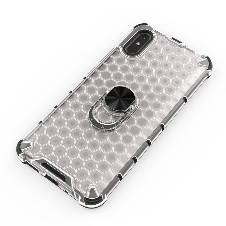 For Xiaomi Redmi 9A Shockproof Honeycomb PC + TPU Ring Holder Protection Case