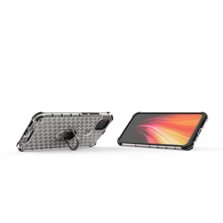 For Xiaomi Redmi 9C Shockproof Honeycomb PC + TPU Ring Holder Protection Case