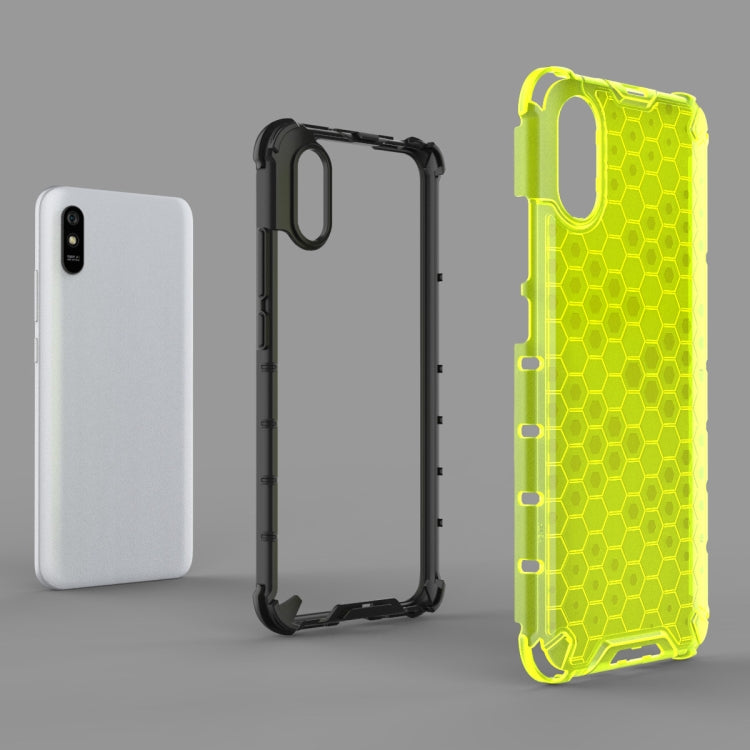 For Xiaomi Redmi 9A Shockproof Honeycomb PC + TPU Case