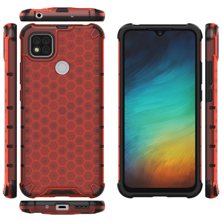 For Xiaomi Redmi 9C Shockproof Honeycomb PC + TPU Case