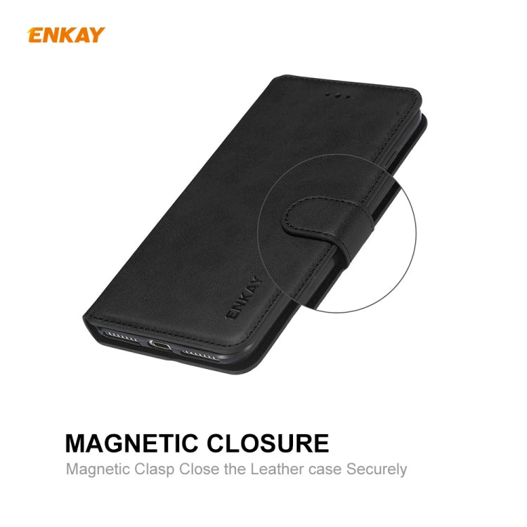 For Xiaomi Mi Note 10 Lite ENKAY Hat-Prince ENK-PUC014 Horizontal Flip Leather Case with Holder & Card Slots & Wallet