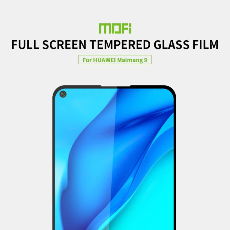 For Huawei Maimang9/Mate 40Lite MOFI 9H 2.5D Full Screen Tempered Glass Film(Black)