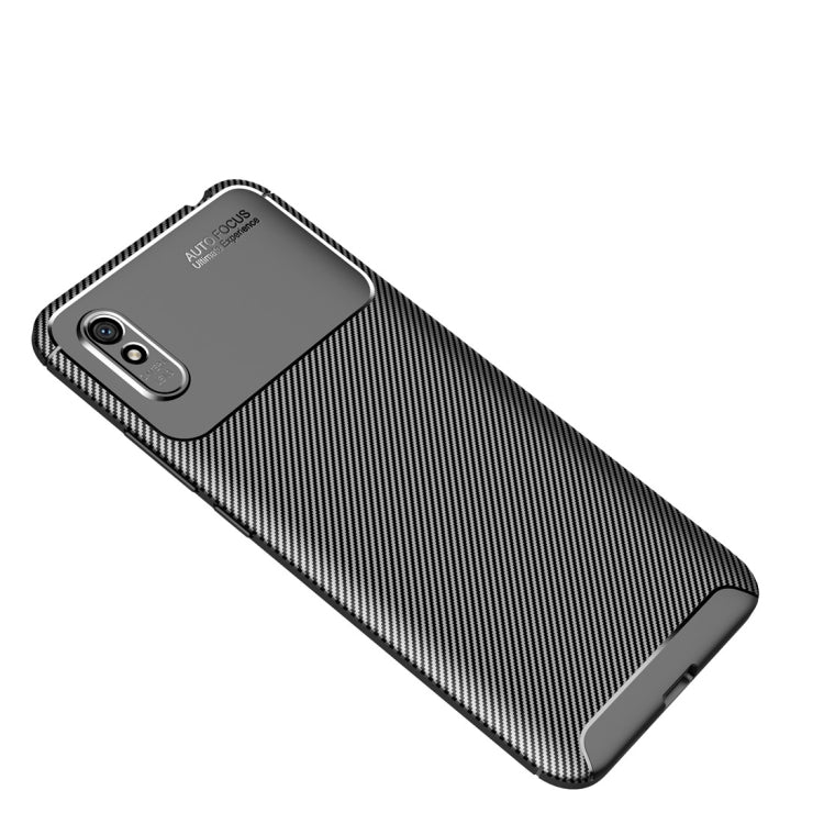 For Xiaomi Redmi 9A Carbon Fiber Texture Shockproof TPU Case