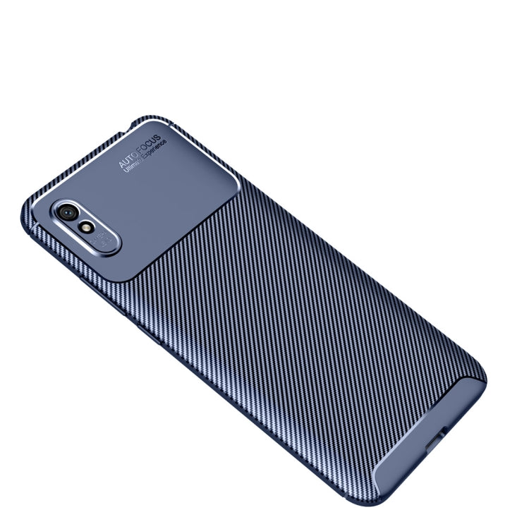 For Xiaomi Redmi 9A Carbon Fiber Texture Shockproof TPU Case