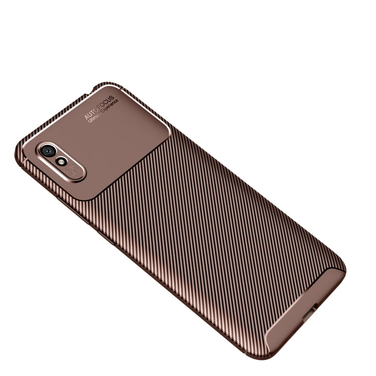 For Xiaomi Redmi 9A Carbon Fiber Texture Shockproof TPU Case
