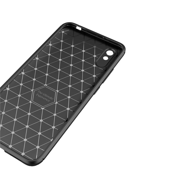 For Xiaomi Redmi 9A Carbon Fiber Texture Shockproof TPU Case