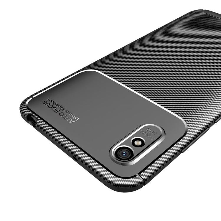 For Xiaomi Redmi 9A Carbon Fiber Texture Shockproof TPU Case