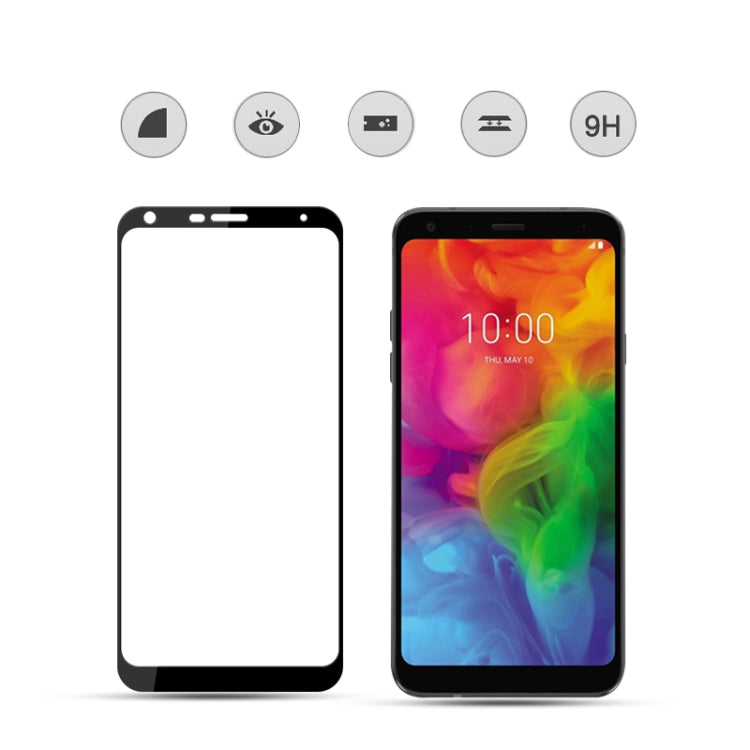 mocolo 0.33mm 9H 2.5D Silk Print Tempered Glass Film for LG Q7