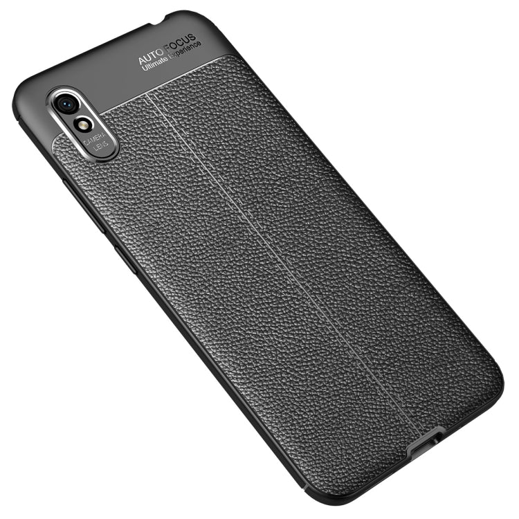 For Xiaomi Redmi 9A Litchi Texture TPU Shockproof Case