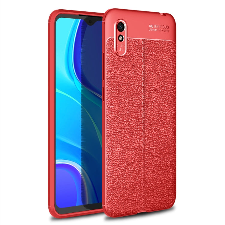 For Xiaomi Redmi 9A Litchi Texture TPU Shockproof Case