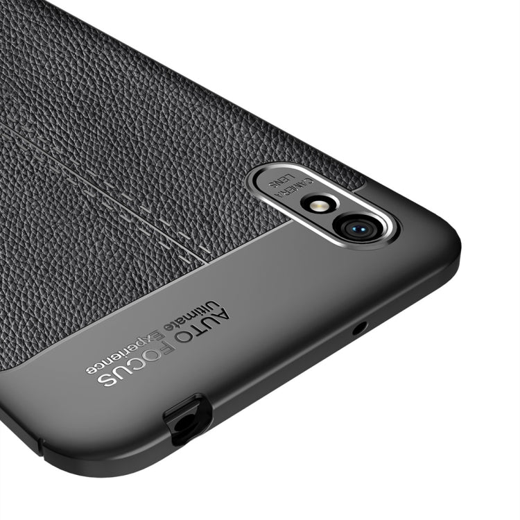 For Xiaomi Redmi 9A Litchi Texture TPU Shockproof Case