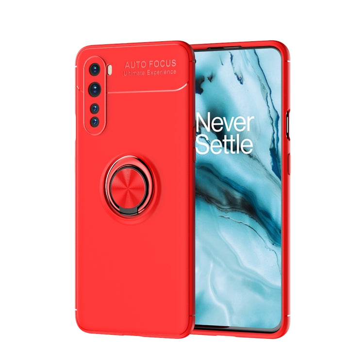 For OnePlus Nord Metal Ring Holder 360 Degree Rotating TPU Case