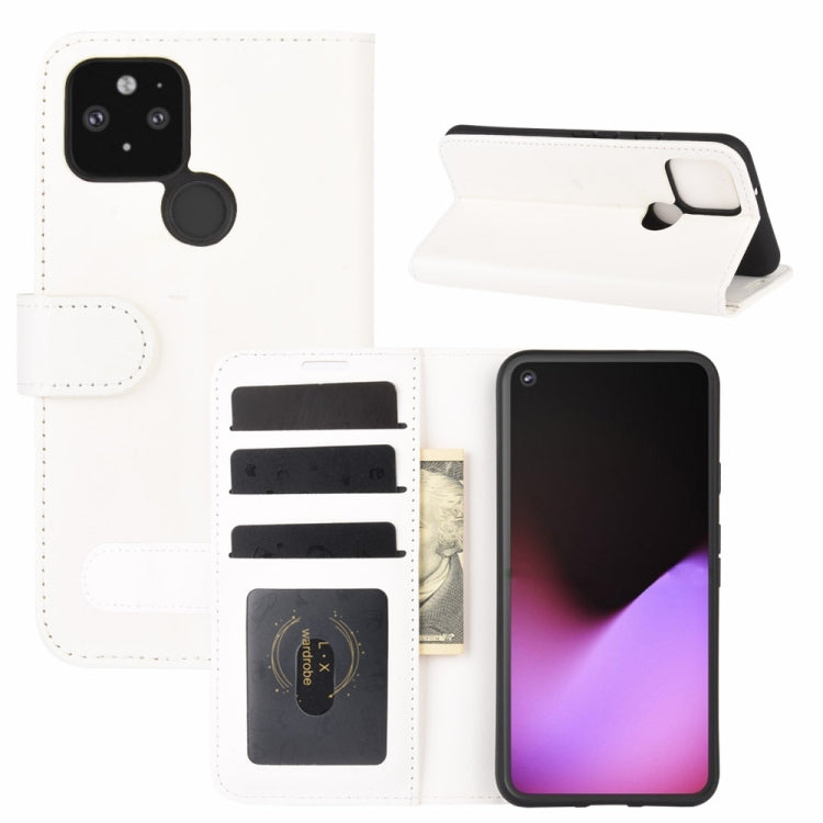 For Google Pixel 5 XL R64 Texture Single Horizontal Flip Protective Case with Holder & Card Slots & Wallet& Photo Frame