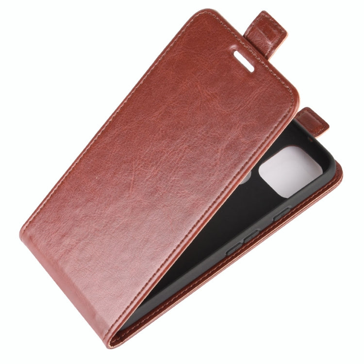 For Google Pixel 5 XL R64 Texture Single Vertical Flip Leather Protective Case with Card Slots & Photo Frame