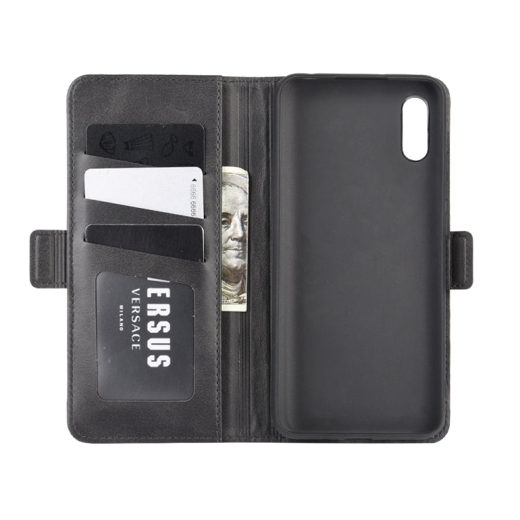 For Xiaomi Redmi 9A Dual-side Magnetic Buckle Horizontal Flip Leather Case with Holder & Card Slots & Wallet