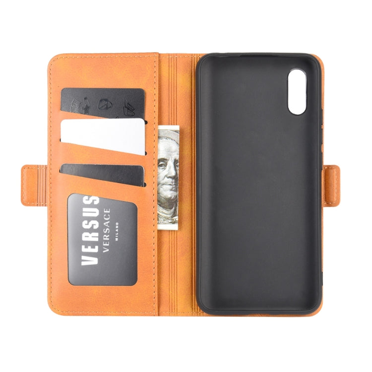 For Xiaomi Redmi 9A Dual-side Magnetic Buckle Horizontal Flip Leather Case with Holder & Card Slots & Wallet