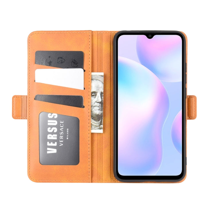 For Xiaomi Redmi 9A Dual-side Magnetic Buckle Horizontal Flip Leather Case with Holder & Card Slots & Wallet